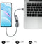 SUBBLIM PACK 2 CABLES USB TIPO USB-C-A 3.0 1 M BLACK/SILVER USB-kabel USB C USB A Aluminium, Zwart, Grijs, Wit