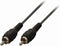 Subwoofer-Kabel - RCA Male - RCA Male - Vernikkeld - 2.00 m - Rond - 2.5 mm - Zwart - Polybag