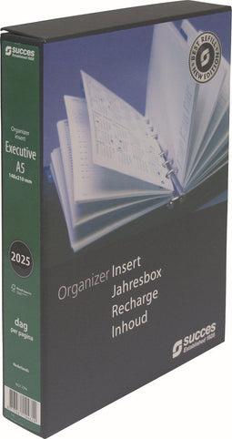 Succes Organizing Systems | Inhoud | Losbladig | A5/Executive | 1 dag-1 pagina | 4-Talig 2025 (NL) |