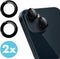 imoshion 2 Pack Camera lens protector| - Screenprotector Geschikt voor - |iPhone 15, iPhone 15 Plus| - |Zwart|