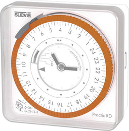 Suevia Practic RD Opbouwschakelklok Analoog 230 V/AC 16 A/230 V