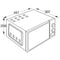 Etna SMV220WIT - Magnetron - 800 W - Wit