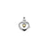 Classic&more - collier medaillon - hartje met goud verguld hart - zilver