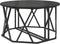 vidaXL - Zwarte - Eiken - Houten - Salontafel - 80x80x42 - cm - Van - Gelaagd - Hout