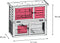 Flamingo - Konijnenhok Loft Urban - Bruin/wit - 111 x 45 x 78 cm
