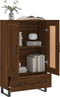 vidaXL - Hoge - kast - 69,5x31x115 - cm - bewerkt - hout - bruin - eikenkleur