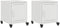 vidaXL - Nachtkastjes - 2 - st - 36x39x43,5 - cm - staal - wit