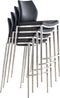 Barkruk Stavanger Kunstleer Mat geborsteld RVS frame, Grijs