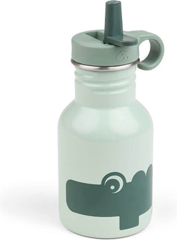 Done by Deer RVS drinkfles croco 350 ml green
