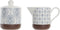 Suikerpot DKD Home Decor Aluminium Keramiek (12,5 x 6,5 x 8 cm) (2 pcs)