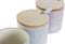 Suikerpot DKD Home Decor Blauw Groen Lila Bamboe Dolomite 7,5 x 7,5 x 7,5 cm (3 Stuks)