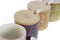 Suikerpot DKD Home Decor Groen Roze Mosterd Lila Bamboe Dolomite 7,5 x 7,5 x 7,5 cm (4 Stuks)