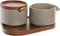 Suikerpot DKD Home Decor Rubberwood 4 Onderdelen (19,5 x 18,5 x 7 cm)