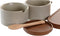 Suikerpot DKD Home Decor Rubberwood 4 Onderdelen (19,5 x 18,5 x 7 cm)