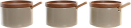 Suikerpot DKD Home Decor Rubberwood 7 Onderdelen (29 x 10 x 7 cm)