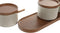 Suikerpot DKD Home Decor Rubberwood 7 Onderdelen (29 x 10 x 7 cm)