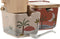 Suikerpot Home ESPRIT Beige Roze Terra cotta Lila Bamboe Dolomite 7,5 x 7,5 x 7,5 cm (2 Stuks)