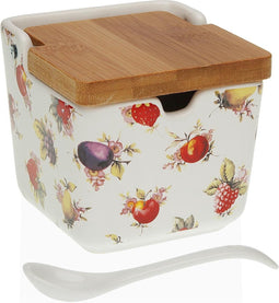 Suikerpot Versa Strawberry Keramisch (8,8 x 8,5 x 8,8 cm)