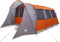 vidaXL - Familietent - met - Raam - Tunnel - Grijs - & - Oranje - voor - 8 - Personen - - - Waterdicht