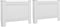 vidaXL Radiatorombouwen 2 st 152x19x81.5 cm MDF wit
