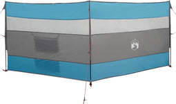 vidaXL - Windscherm - camping - waterdicht - 340x130 - cm - blauw