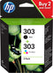 HP 303 - Inktcartridges Dual-Pack - Zwart en Kleur (2 stuks)