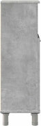 vidaXL - Badkamerkast - 30x30x95 - cm - spaanplaat - betongrijs