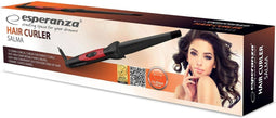Curling Tongs Esperanza SALMA Black Red Black / Rose Gold