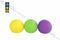 Neon knijpballen - Fidget Toys - Set van 3 - 5 cm (3 stuks)