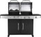 SUMM – MAGNUS – Zwart - Staal – Barbecue – BBQ – Grill – BBQ Grill - Stevig staal – Smoker – Gasbarbecue & houtskool - Stijlvol