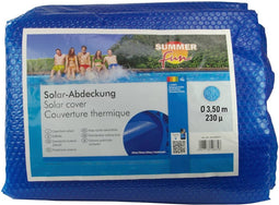 Summer Fun Zomerzwembadhoes solar rond 350 cm PE blauw