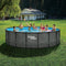 Summer Waves Elite Frame Zwembad Elite - 549 x 132 cm - Antraciet Wicker