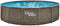 SUMMER WAVES ZWEMBAD ACTIVE FRAME 457 X 106 CM DARK DOUBLE RATTAN + FILTERPOMP