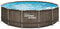 SUMMER WAVES ZWEMBAD ELITE FRAME 427 X 107 CM DARK DOUBLE RATTAN + FILTERPOMP