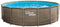 SUMMER WAVES ZWEMBAD ELITE FRAME 488 X 122 CM DARK TRIPLE BASKETWEAVE + ZANDFILTERPOMP