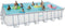 SUMMER WAVES ZWEMBAD ELITE RECTANGULAR FRAME 732 X 366 X 132 CM + ZANDFILTERPOMP