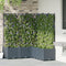 vidaXL - Tuinplanter - met - Trellis - 5 - stuks - Lichtgrijs - 120x120x143 - cm
