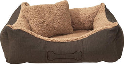 Sun Garden Luxe Hondenmand Lucky + Kussen 59x67x20 cm Bruin/Beige