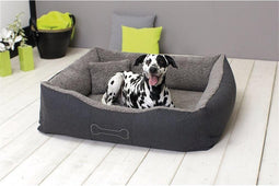 Sun Garden Luxe Hondenmand Lucky + Kussen 80x70x20cm Grijs