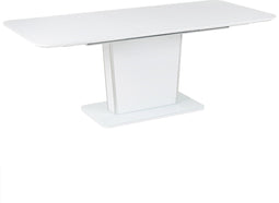 SUNDS - Uitschuifbare eettafel - Wit - 90 x 160/200 cm - MDF