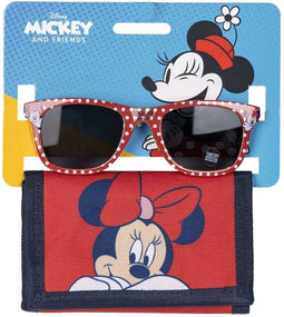 Sunglasses and Wallet Set Minnie Mouse 2 Onderdelen Rood