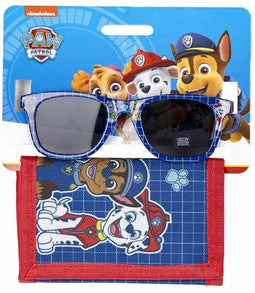 Sunglasses and Wallet Set The Paw Patrol 2 Onderdelen Blauw