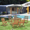 Sunny Aluminium tuinset uitschuifbare eettafel lounge meubelen verkoop metalen meubelen ruimtebespar