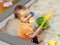 Sunny Sandy Houten Zandbak in Grijs/Wit - Incl. Beschermhoes en Gronddoek - FSC hout - 127x127x17cm