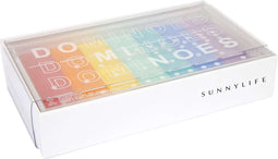 Sunnylife - Beach Games Lucite Travel Dominoes