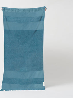 Sunnylife - Beach Strandlaken Turks Katoen 175 x 90cm - Katoen - Blauw