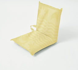 Sunnylife - Beach Strandstoel Terry Lounger - Roestvast Staal - Geel