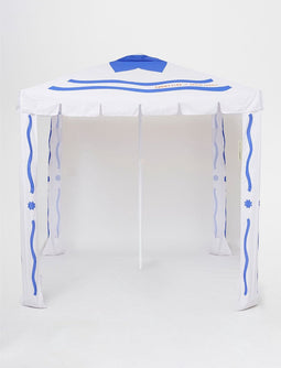 Sunnylife - Beach Strandtent Cabana Deep Blue 200 x 200 cm - Polyester - Blauw