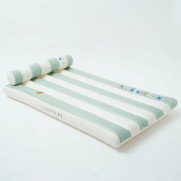 Sunnylife - Luxe Lilo - Luchtmatras - Green Stripe