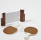 Sunnylife - Outdoor Games Tafeltennis Set Wood Grain - Kunststof - Bruin